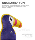 Outward Hound Xtreme Seamz Toucan Purple Dog Toy