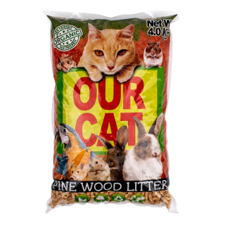 Our Cat Pine Wood 4kg Litter