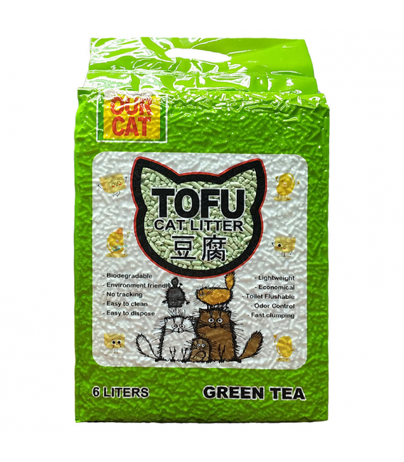 Our Cat Tofu Green Tea 6L Cat Litter