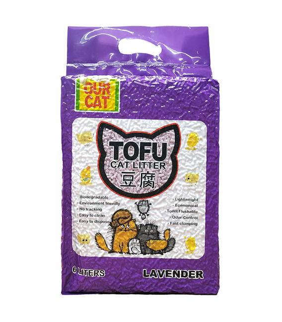 Our Cat Tofu Lavender 6L Cat Litter