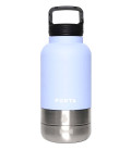 Porta 3-in-1 Cornflower Blue Water Bottle with Detachable Bowls