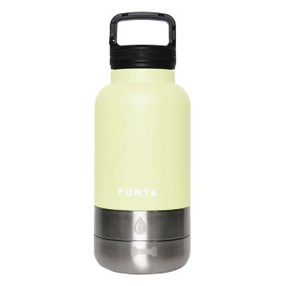 Porta 3-in-1 LIME GREEN Water Bottle with Detachable Bowls