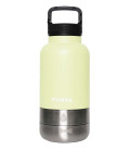 Porta 3-in-1 LIME GREEN Water Bottle with Detachable Bowls
