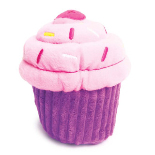 Zippy Paws Pink Cupcake Plush Dog Toy