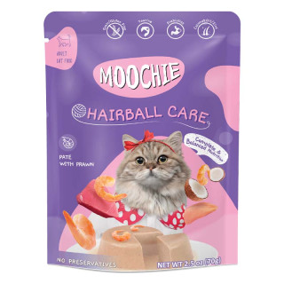 Moochie Pate with Prawn Hairball Care 70g Cat Wet Food
