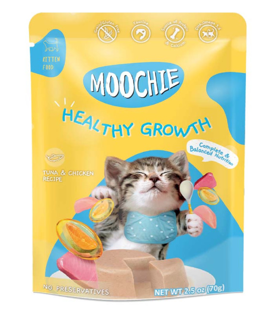 Moochie Tuna with Chicken Healthy Growth for Kitten 70g Cat Wet Food