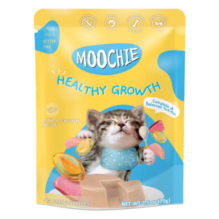 Moochie Tuna with Chicken Healthy Growth for Kitten Grain-Free 70g Cat Wet Food