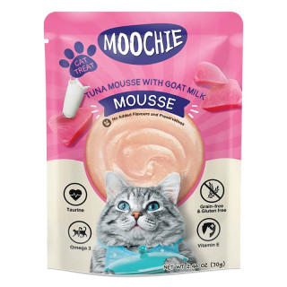 Moochie Mousse Tuna with Goat Milk 70g Cat Treats