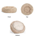 Best Friends By Sheri Calming Shag Donut Taupe Dog Bed