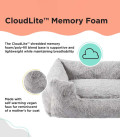 Best Friends By Sheri Lounge Lux CF Grey Dog Bed