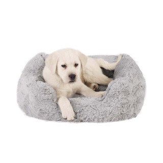 Best Friends By Sheri Lounge Lux CF Grey Dog Bed