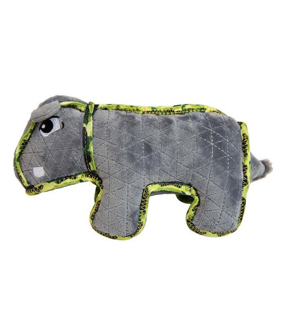 Outward Hound Xtreme Seamz Hippo Turquoise Dog Toy - Medium