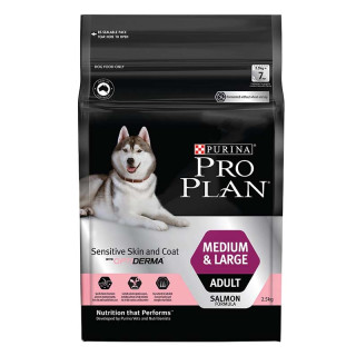 Purina Pro Plan Adult Sensitive Skin & Coat 2.5kg Medium & Large Breed Dog Dry Food