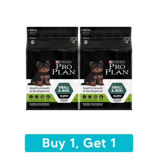 Purina Pro Plan Puppy Small & Mini Breed Chicken Formula Dog Dry Food 2.5kg Buy 1, Get 1 Free