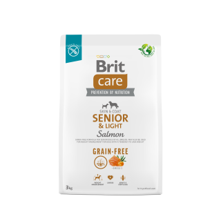 Brit Care Skin & Coat Senior & Light Salmon Grain-Free Dog Dry Food