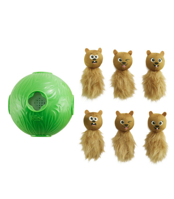 Nina Ottosson Dog Snuffle N' Treat Ball Puzzle Green Dog Toy