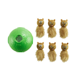 Nina Ottosson Dog Snuffle N' Treat Ball Puzzle Green Dog Toy - Level 2