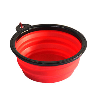 Doggo Collapsible Travel Pet Bowl - Red