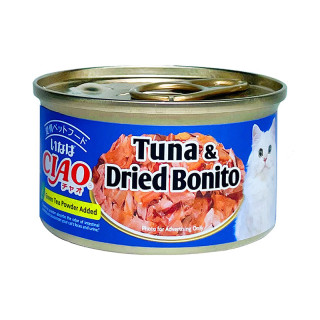 Ciao White Meat Tuna with Dried Bonito in Jelly 75g Cat Wet Food (A-10)