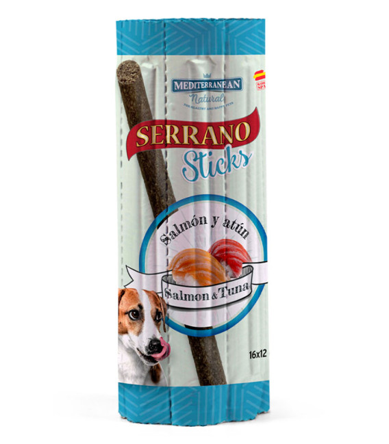 Mediterranean Natural Serrano Sticks Salmon and Tuna 12g Dog Treats