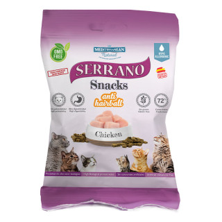 Serrano Snacks Anti-Hairball Chicken 50g Soft Cat Treats
