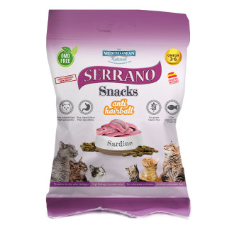 Mediterranean Natural Serrano Snacks Anti-Hairball Sardine 50g Cat Treats
