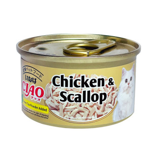 Ciao Chicken & Scallop in Jelly 75g Cat Wet Food (C-21)