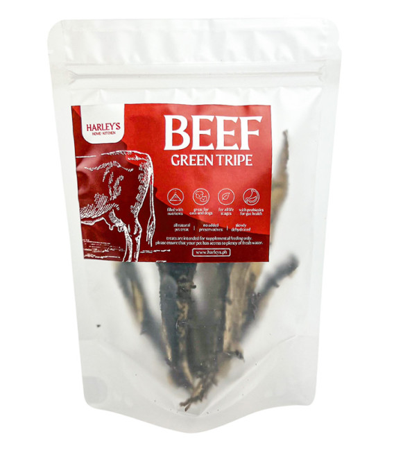 Harley's All-Natural Dehydrated Beef Green Tripe 30g Pet Treats