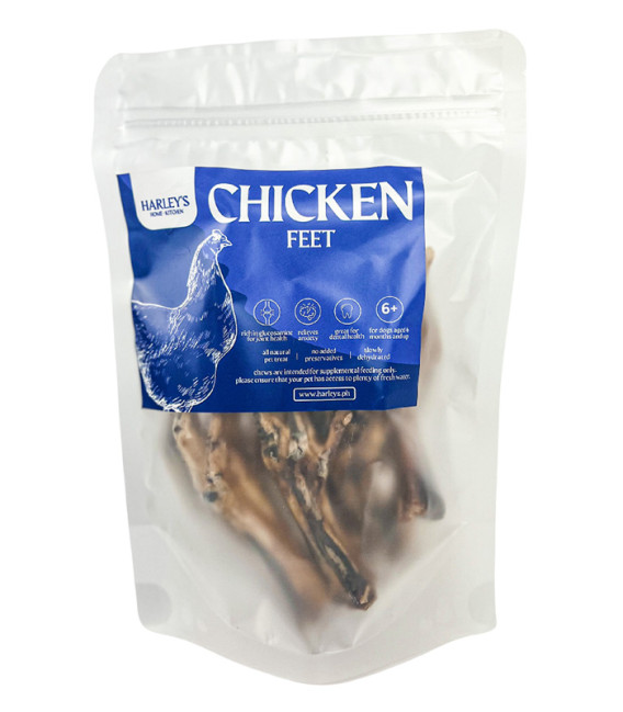 Harley's All-Natural Dehydrated Chicken Feet Pet Treat 60g