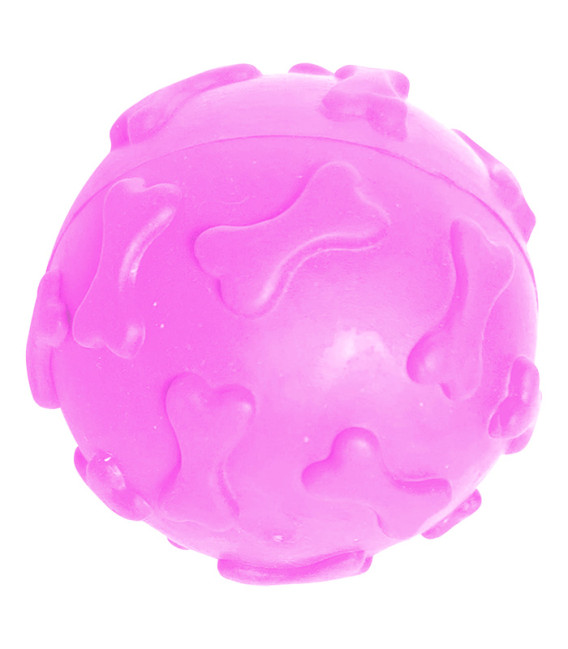 Doggo Squeaky Ball Pink Dog Toy
