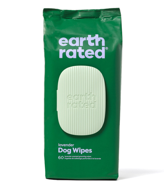 Earth Rated LAVENDER Plant-Based Dog Grooming Wipes