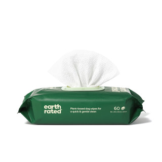Earth Rated UNSCENTED Plant-Based Dog Grooming Wipes