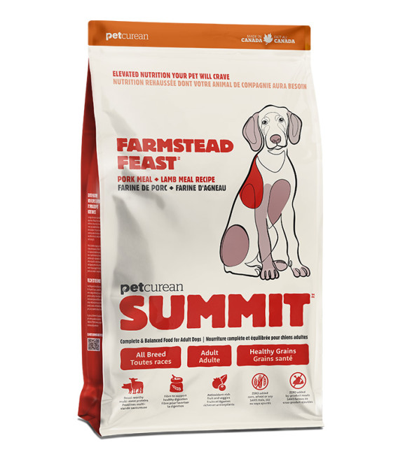 Summit Farmstead Feast Pork Meal + Lamb Meal 11.34kg Dog Dry Food