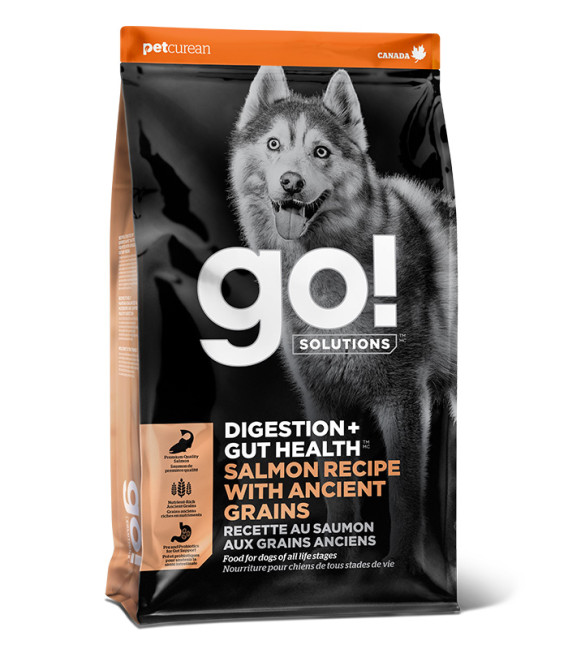 Go! Solutions Digestion + Gut Health Salmon Recipe With Ancient Grains Dog Dry Food