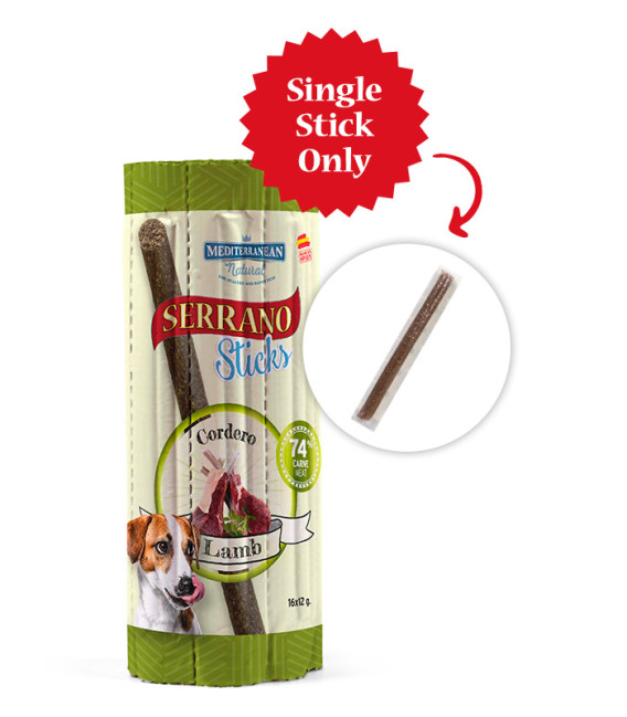 Serrano Sticks Lamb (Single Stick) 12g Soft Dog Treats