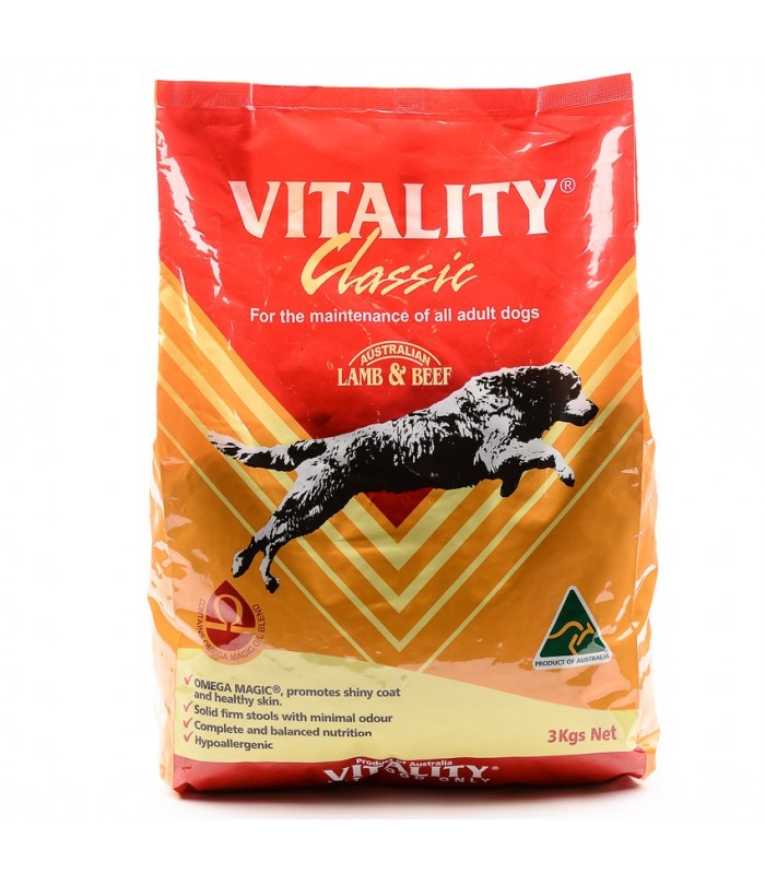 Vitality Classic Lamb \u0026 Beef Dog Dry 