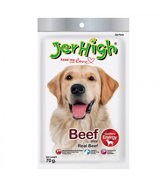 Jerhigh Treats Beef Stick 70g Dry Dog Treat
