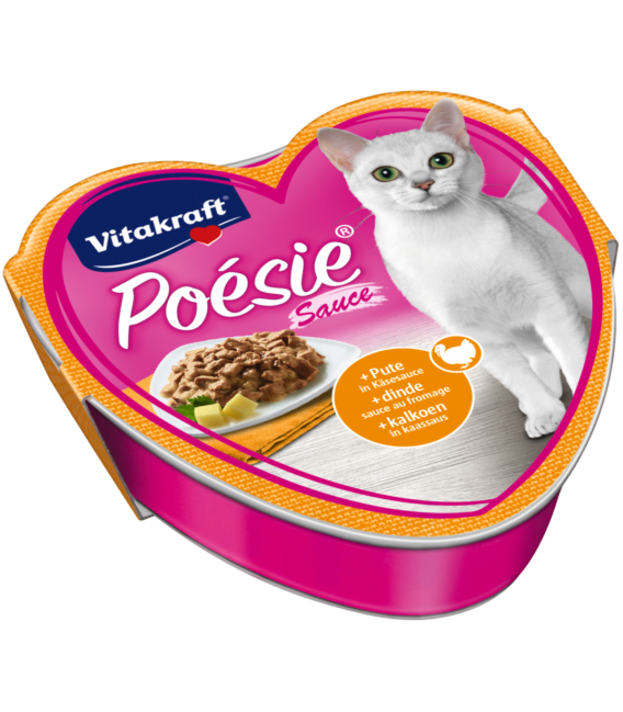 Vitakraft Poesie + Turkey in Cheese Sauce 85g Cat Wet Food