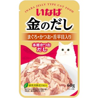 Inaba Kinnodashi Pouch Tuna with Chicken Fillet in Jelly 60g Cat Wet Food (IC-12)