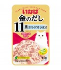 Inaba Kinnodashi Pouch Tuna Small Flake with Shirasu in Jelly 60g Cat Wet Food