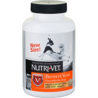 Nutri-Vet Brewers Yeast 300 Garlic Chewables Dog Supplement