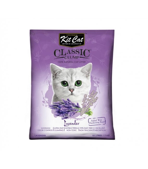 Kit Cat Classic Clump Lavender 7kg Premium Cat Litter