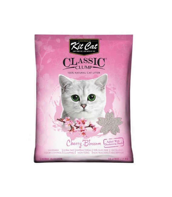 Kit Cat Classic Clump Cherry Blossom 7kg Premium Cat Litter