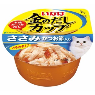 Inaba Chicken Fillet in Gravy Topping Dried Bonito 70g Cat Wet Food