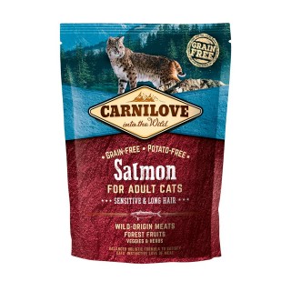 Carnilove Into The Wild Salmon for Adult Cats Sensitive & Long Hair Cat Dry Food