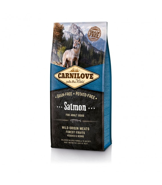 Carnilove Into The Wild Grain-Free, Potato-Free Salmon for Adult Dogs Dog Dry Food