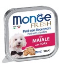 Monge Fresh Pate & Chunkies with Pork 100g Dog Wet Food