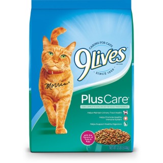 9 Lives Plus Care with Grilled Tuna & Egg 5.44kg Cat Dry Food