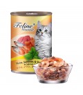 Pet Plus Feline Gourmet Tuna, Sardines & Shrimp in Salmon Jelly 400g Cat Wet Food
