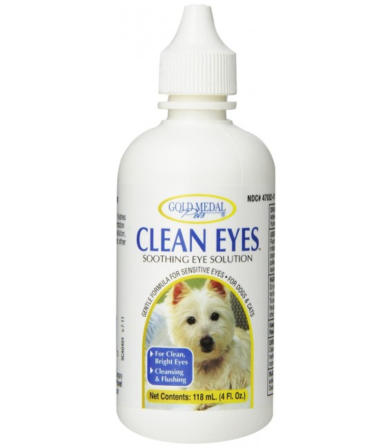 Gold Medal Pets Clean Eyes for Cats and Dogs, 4 oz.